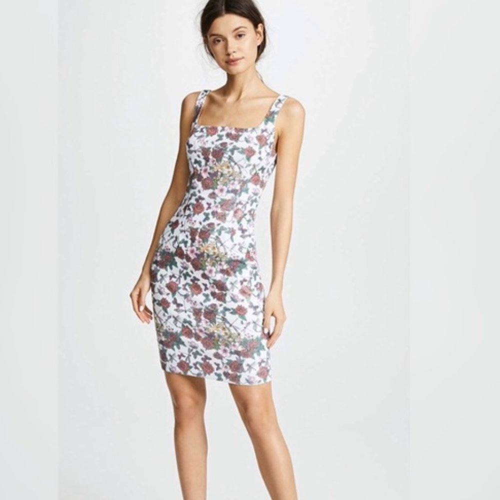 Black Halo Lilo Floral Sequin Sheath Dress